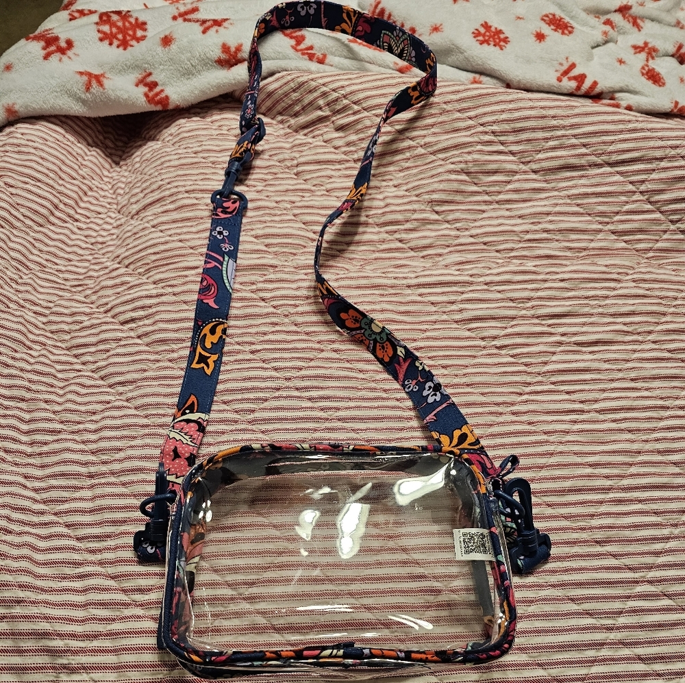 Vera Bradkey clear stadium crossbody